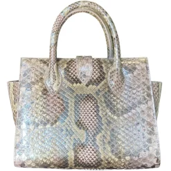 Su\u00e8i Suèi - Bag of Medium Size of Python Leather - Rose - Handmade in Italy - Luxury Exclusive Collection - Avvenice^ Bags