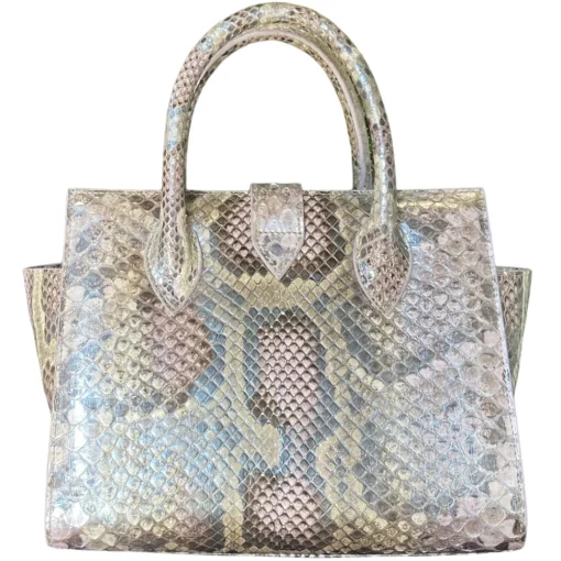 Su\u00e8i Suèi - Bag of Medium Size of Python Leather - Rose - Handmade in Italy - Luxury Exclusive Collection - Avvenice^ Bags