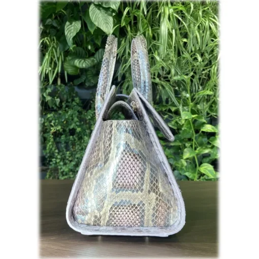 Su\u00e8i Suèi - Bag of Medium Size of Python Leather - Rose - Handmade in Italy - Luxury Exclusive Collection - Avvenice^ Bags