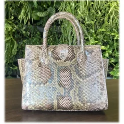 Su\u00e8i Suèi - Bag of Medium Size of Python Leather - Rose - Handmade in Italy - Luxury Exclusive Collection - Avvenice^ Bags