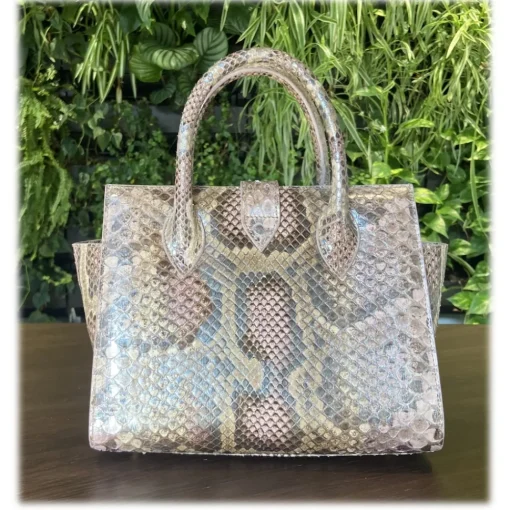 Su\u00e8i Suèi - Bag of Medium Size of Python Leather - Rose - Handmade in Italy - Luxury Exclusive Collection - Avvenice^ Bags