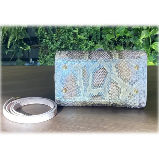 Su\u00e8i Suèi - Bag of Medium Size of Python Leather - Rose - Handmade in Italy - Luxury Exclusive Collection - Avvenice^ Bags