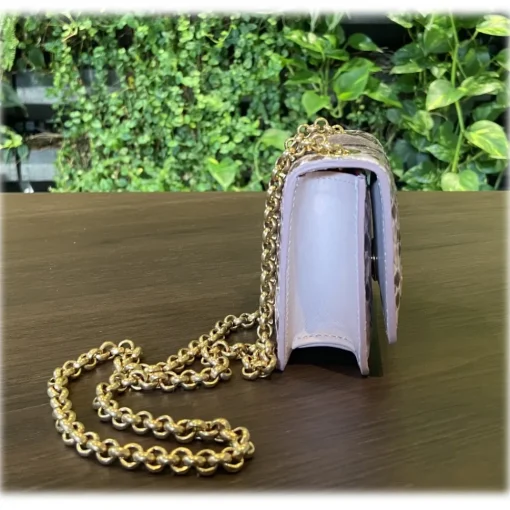 Su\u00e8i Suèi - Bag of Mini Size of Python Leather - Rose - Handmade in Italy - Luxury Exclusive Collection - Avvenice