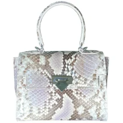 Su\u00e8i Suèi - Bag of Small Size of Python Leather - Rose - Handmade in Italy - Luxury Exclusive Collection - Avvenice^ Bags