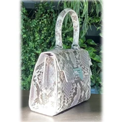 Su\u00e8i Suèi - Bag of Small Size of Python Leather - Rose - Handmade in Italy - Luxury Exclusive Collection - Avvenice^ Bags