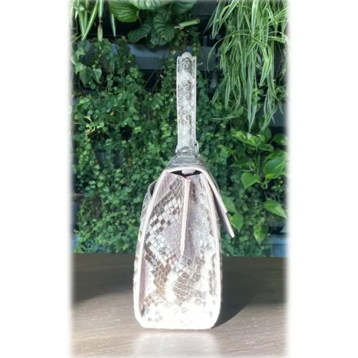 Su\u00e8i Suèi - Bag of Small Size of Python Leather - Rose - Handmade in Italy - Luxury Exclusive Collection - Avvenice^ Bags