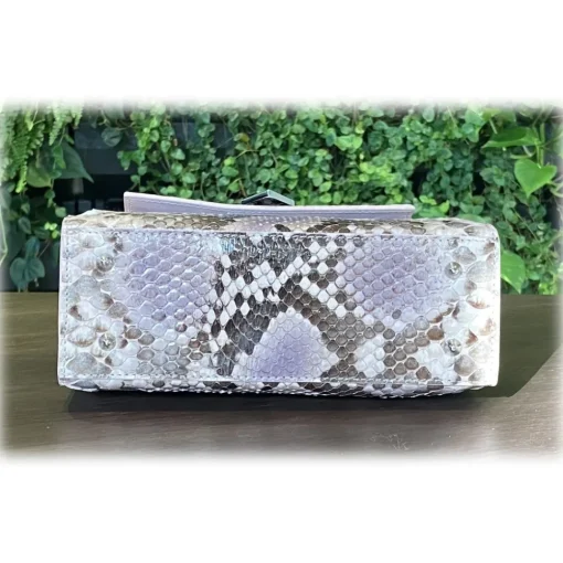Su\u00e8i Suèi - Bag of Small Size of Python Leather - Rose - Handmade in Italy - Luxury Exclusive Collection - Avvenice^ Bags