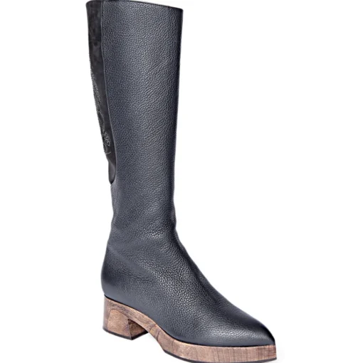 Su\u00e8i Suèi - Black Boots with Rhinestone Rooster - Black - Dark Brown - Handmade in Italy - Luxury Exclusive Collection - Avvenice^ Shoes