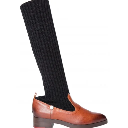 Su\u00e8i Suèi - Boots with Bootleg Cashemir Socks - Black - Dark Brown - Handmade in Italy - Luxury Exclusive Collection - Avvenice^ Shoes