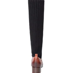 Su\u00e8i Suèi - Boots with Bootleg Cashemir Socks - Black - Dark Brown - Handmade in Italy - Luxury Exclusive Collection - Avvenice^ Shoes