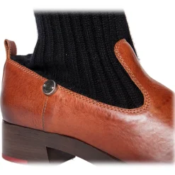 Su\u00e8i Suèi - Boots with Bootleg Cashemir Socks - Black - Dark Brown - Handmade in Italy - Luxury Exclusive Collection - Avvenice^ Shoes