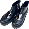 Su\u00e8i Suèi - Boots with Plate Accessories - Black - Handmade in Italy - Luxury Exclusive Collection - Avvenice