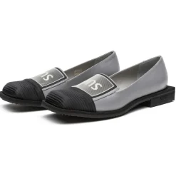 Su\u00e8i Suèi - Loafers With Patch and Squared Heels - Handmade in Italy - Luxury Exclusive Collection - Avvenice