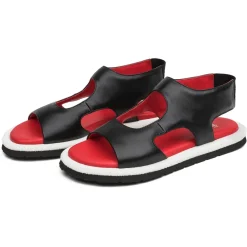 Su\u00e8i Suèi - Sandals in Padded Nappa - Handmade in Italy - Luxury Exclusive Collection - Avvenice
