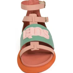 Su\u00e8i Suèi - Sandals of Tiffany/Rose with Patch Suèi - Handmade in Italy - Luxury Exclusive Collection - Avvenice