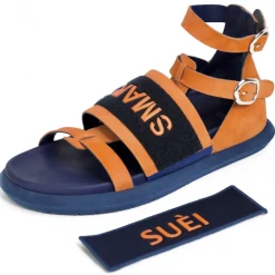 Su\u00e8i Suèi - Sandals With Velcro Smart/Suèi - Handmade in Italy - Luxury Exclusive Collection - Avvenice