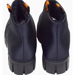 Su\u00e8i Suèi - Slip-On Boots with Snake - Orange - Black - Handmade in Italy - Luxury Exclusive Collection - Avvenice