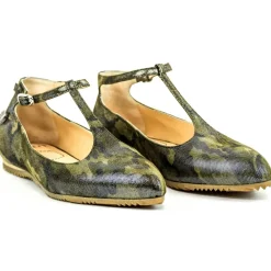 Su\u00e8i Suèi - T-Bar Ballerina of Beige Calf - Handmade in Italy - Luxury Exclusive Collection - Avvenice