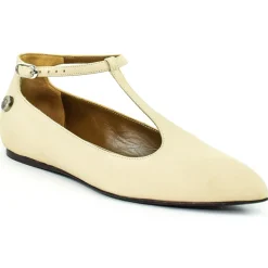 Su\u00e8i Suèi - T-bar Ballerina of Beige Calf - Handmade in Italy - Luxury Exclusive Collection - Avvenice^ Shoes