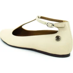 Su\u00e8i Suèi - T-bar Ballerina of Beige Calf - Handmade in Italy - Luxury Exclusive Collection - Avvenice^ Shoes