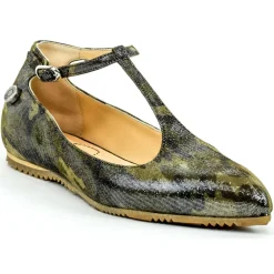 Su\u00e8i Suèi - T-Bar Ballerina of Beige Calf - Handmade in Italy - Luxury Exclusive Collection - Avvenice