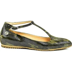 Su\u00e8i Suèi - T-Bar Ballerina of Beige Calf - Handmade in Italy - Luxury Exclusive Collection - Avvenice