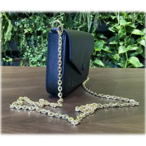 Su\u00e8i Suèi - Wallet of Calf Leather - Black - Handmade in Italy - Luxury Exclusive Collection - Avvenice
