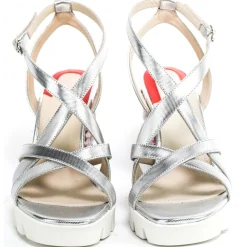 Su\u00e8i Suèi - Wedged Sandals of Multicolor Fabric - Handmade in Italy - Luxury Exclusive Collection - Avvenice^ Shoes