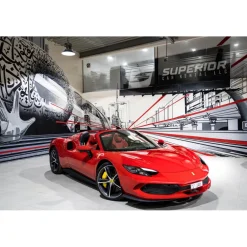 Superior Car Rental - Ferrari 296 GTS - Red - Exclusive Luxury Rent - Avvenice^ Supercar