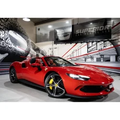 Superior Car Rental - Ferrari 296 GTS - Red - Exclusive Luxury Rent - Avvenice^ Supercar