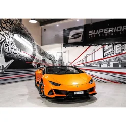 Superior Car Rental - Lamborghini Huracán EVO Spyder - Orange - Exclusive Luxury Rent - Avvenice^ Supercar