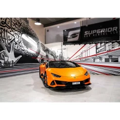 Superior Car Rental - Lamborghini Huracán EVO Spyder - Orange - Exclusive Luxury Rent - Avvenice^ Supercar