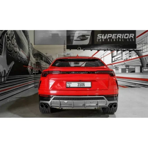 Superior Car Rental - Lamborghini Urus - Red - Exclusive Luxury Rent - Avvenice^ Supercar