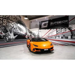 Superior Car Rental - Lamborghini Huracán EVO Spyder - Orange - Exclusive Luxury Rent - Avvenice^ Supercar