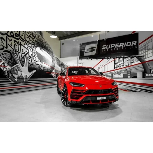 Superior Car Rental - Lamborghini Urus - Red - Exclusive Luxury Rent - Avvenice^ Supercar