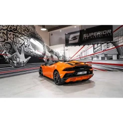 Superior Car Rental - Lamborghini Huracán EVO Spyder - Orange - Exclusive Luxury Rent - Avvenice^ Supercar
