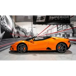 Superior Car Rental - Lamborghini Huracán EVO Spyder - Orange - Exclusive Luxury Rent - Avvenice^ Supercar