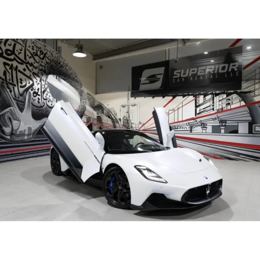 Superior Car Rental - Maserati MC20 - White - Exclusive Luxury Rent - Avvenice^ Supercar