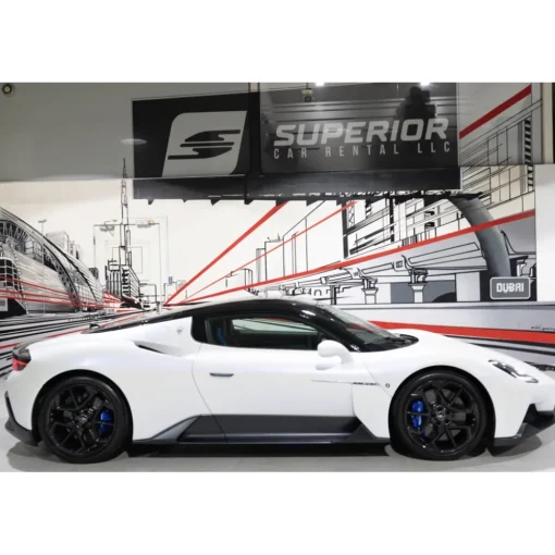 Superior Car Rental - Maserati MC20 - White - Exclusive Luxury Rent - Avvenice^ Supercar