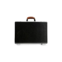 TecknoMonster - Amaya L - Business Case - Briefcase in Carbon Fiber and Leather Crocodile - Brown - Luxury Collection - Avvenice^ Bags & Trolley | Bags