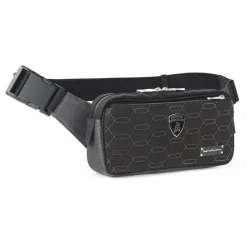 Lamborghini TecknoMonster - Automobili - Zingo Waist Bag in Carbon Fiber and Alcantara® - Black Carpet Collection - Avvenice