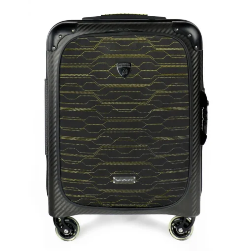 Lamborghini TecknoMonster - Automobili - Trolley - Fastrack Titanium and Alcantara® Wheeled Suitcase - Black Carpet Collection - Avvenice^ Bags & Trolley | Luggage