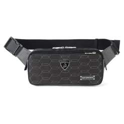 Lamborghini TecknoMonster - Automobili - Zingo Waist Bag in Carbon Fiber and Alcantara® - Black Carpet Collection - Avvenice
