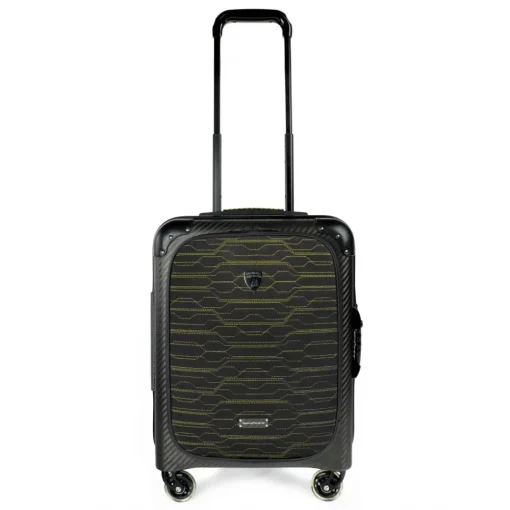 Lamborghini TecknoMonster - Automobili - Trolley - Fastrack Titanium and Alcantara® Wheeled Suitcase - Black Carpet Collection - Avvenice^ Bags & Trolley | Luggage