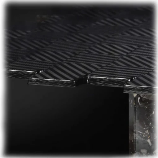 TecknoMonster - Kagrande 8 - Aeronautical Carbon Fiber Board and Double Marble Base Table - Avvenice^ Furniture | Furnishings