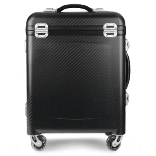 TecknoMonster - Pamana Small - Aeronautical Carbon Fibre and TKSS Bulletproof Panel Trolley Suitcase - Avvenice