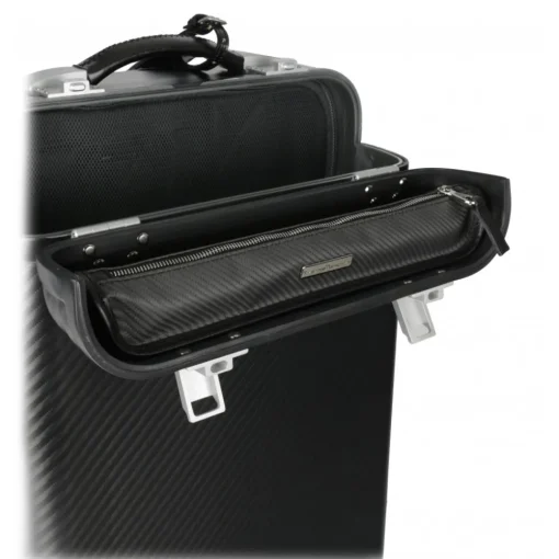 TecknoMonster - Pamana Small - Aeronautical Carbon Fibre and TKSS Bulletproof Panel Trolley Suitcase - Avvenice
