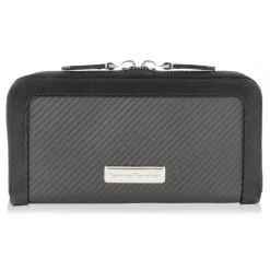 TecknoMonster - Trippy S - Aeronautical Carbon Fibre and Saffiano Leather Cluch Bag - Avvenice
