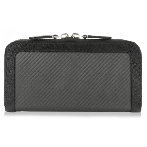 TecknoMonster - Trippy S - Aeronautical Carbon Fibre and Saffiano Leather Cluch Bag - Avvenice