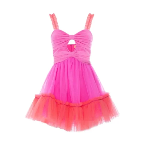 Teen Idol - Gemini Tulle Mini Dress - Pink - Dresses - Teen-Ager - Luxury Exclusive Collection - Avvenice^ Dresses